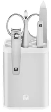 5tlg. Manicure Station silber weiss