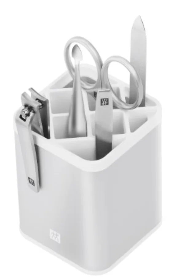 5tlg. Manicure Station silber weiss