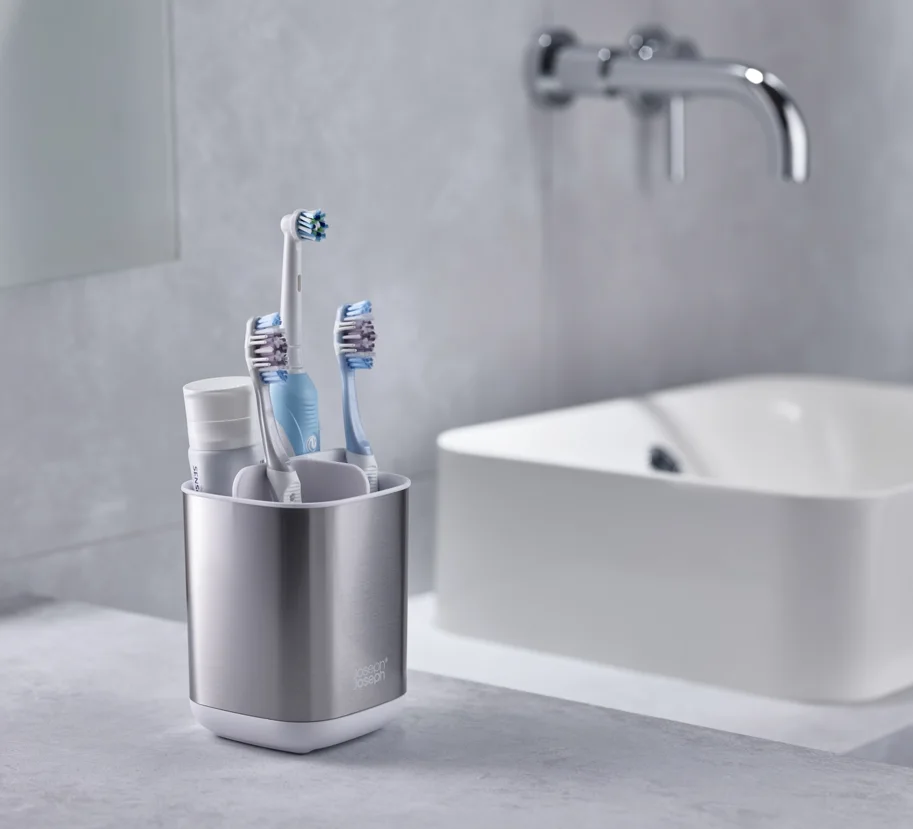 EasyStore Steel Zahnbürstenhalter Weiss