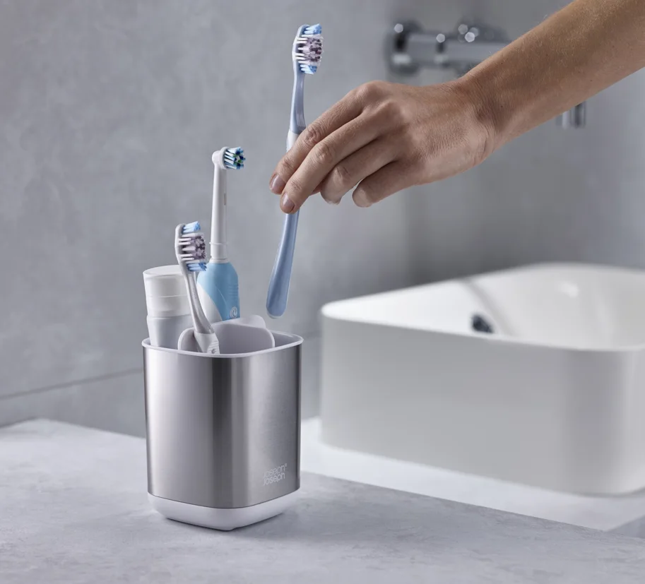 EasyStore Steel Zahnbürstenhalter Weiss