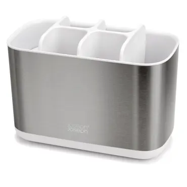 EasyStore Steel grosser Zahnbürstenhalter Weiss