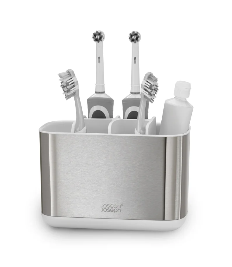 EasyStore Steel grosser Zahnbürstenhalter Weiss