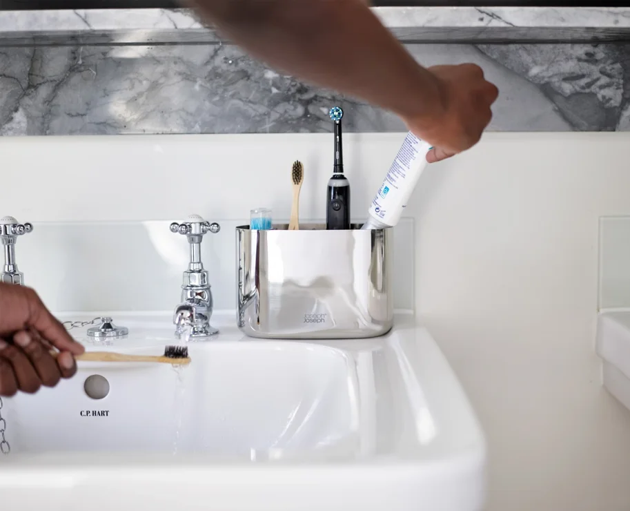 EasyStore Luxe Zahnbürstenhalter gross Edelstahl