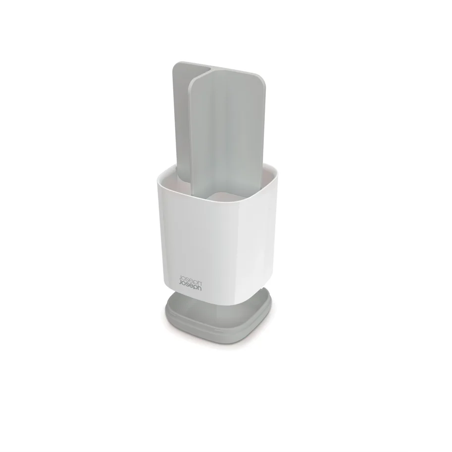 EasyStore Zahnbürstenhalter, weiss grau, 8.4x8.4x12.7cm