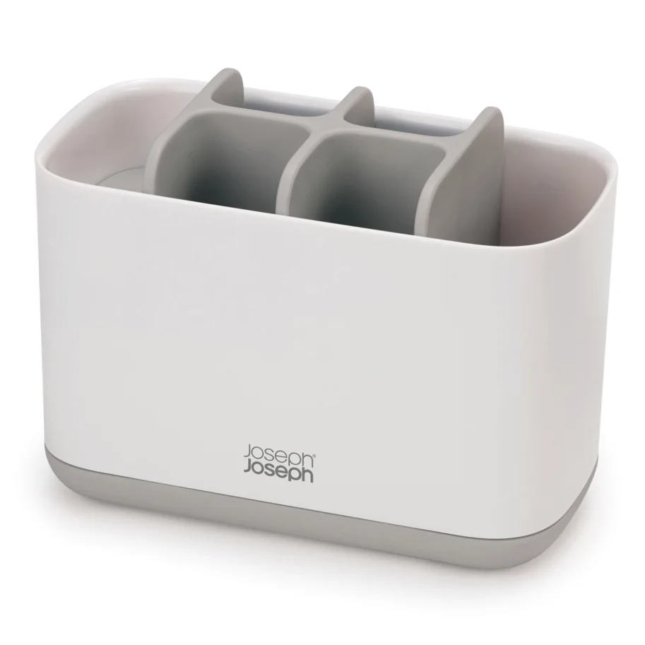 EasyStore Zahnbürstenhalter, weiss grau, 16.8x8.4x12.6cm