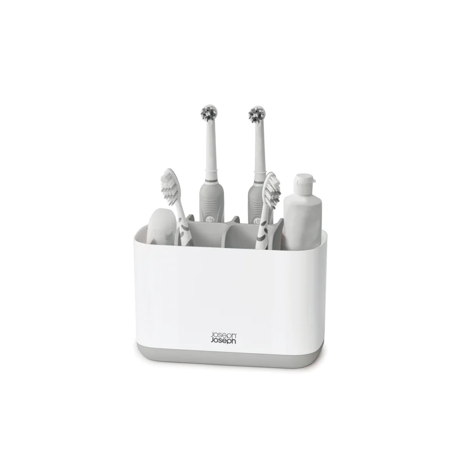 EasyStore Zahnbürstenhalter, weiss grau, 16.8x8.4x12.6cm