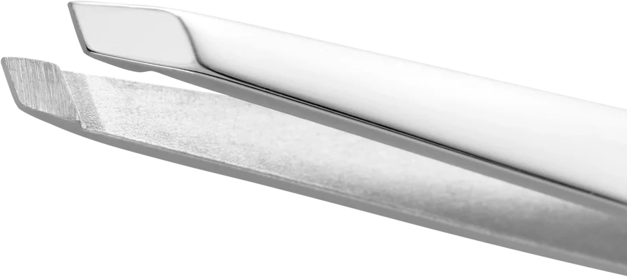 Pinzette, schräg, poliert 90mm