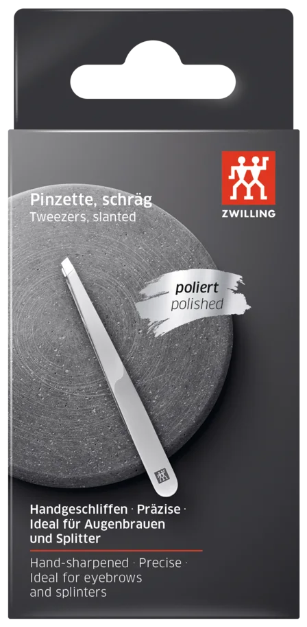 Pinzette, schräg, poliert 90mm