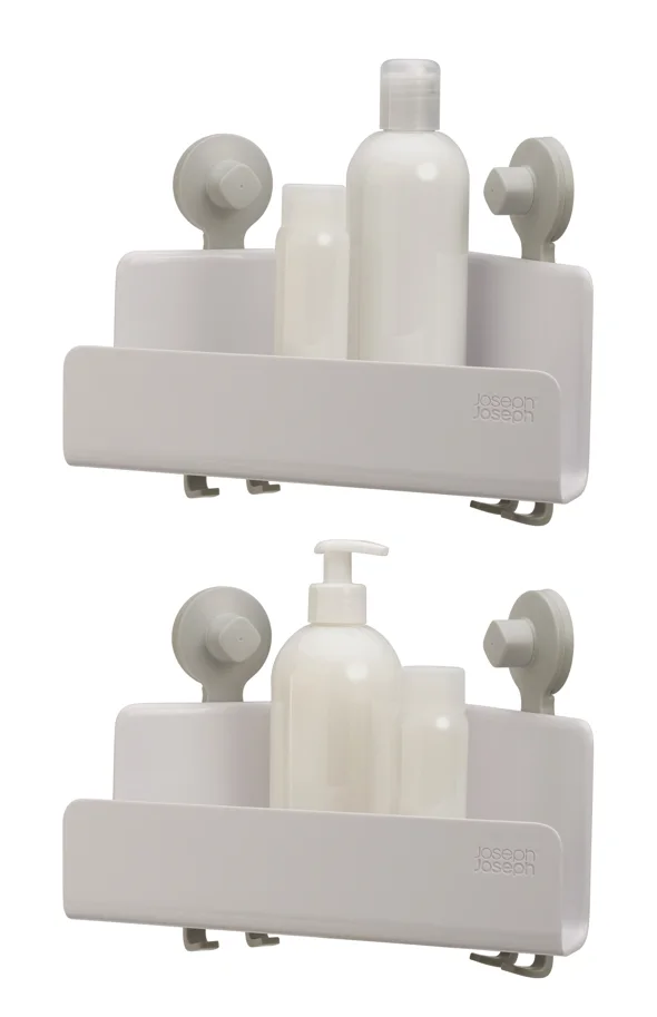 2er Set EasyStore Eckduschablage weiss