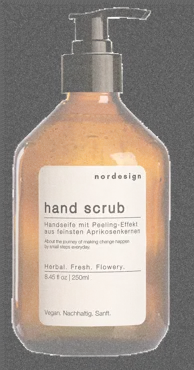 Hand Scrub Handseife mit Kunststoffpumpe 250ml