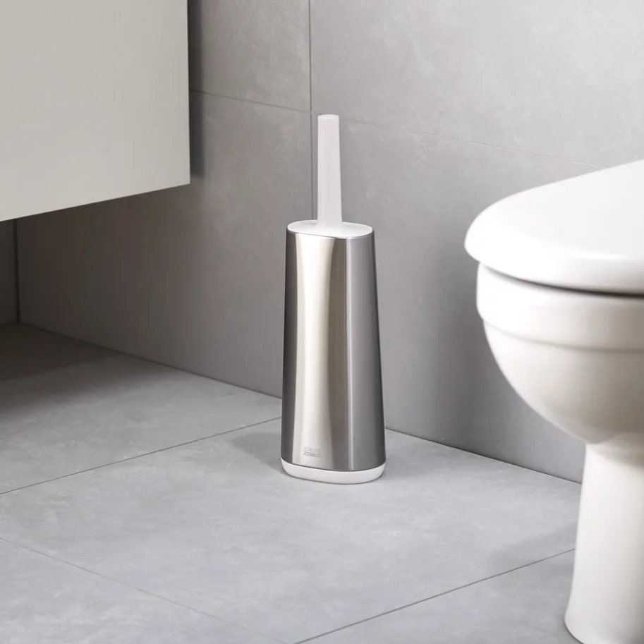 Flex Steel Toilettenbürste weiss grau, 8.9x12.5x42.8cm