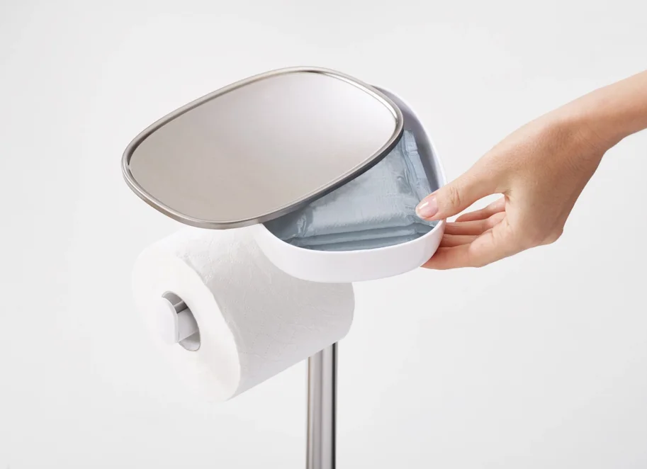EasyStore Toilettenpapier-Ständer mit Bürste, 76x17.5x23.5cm
