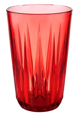 Trinkbecher Crystal rot D8cm H12.5cm, 300ml