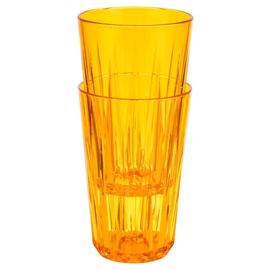 Trinkbecher Crystal orange D8cm, H12.5cm, 300ml