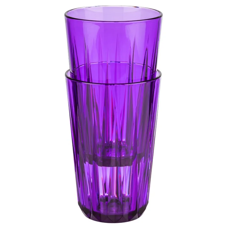 Trinkbecher Crystal lila D8cm H12.5cm, 300ml