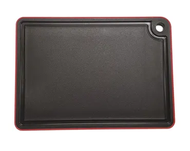 Schneidebrett Mimmi klein 27x19x0.9cm Antirutsch Rand rot