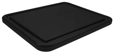 Schneidebrett GN 1/1 H2cm schwarz mit Saftrille