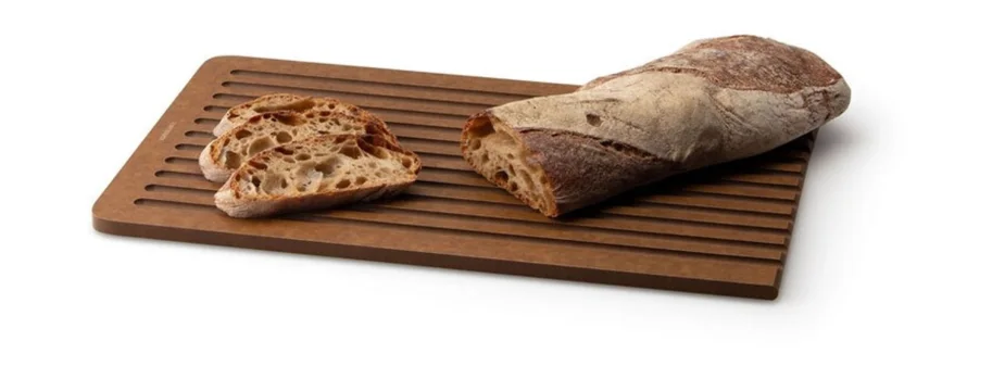 Duracore Brotschneidebrett m. Saftrille, braun 38.5x27x0.9cm