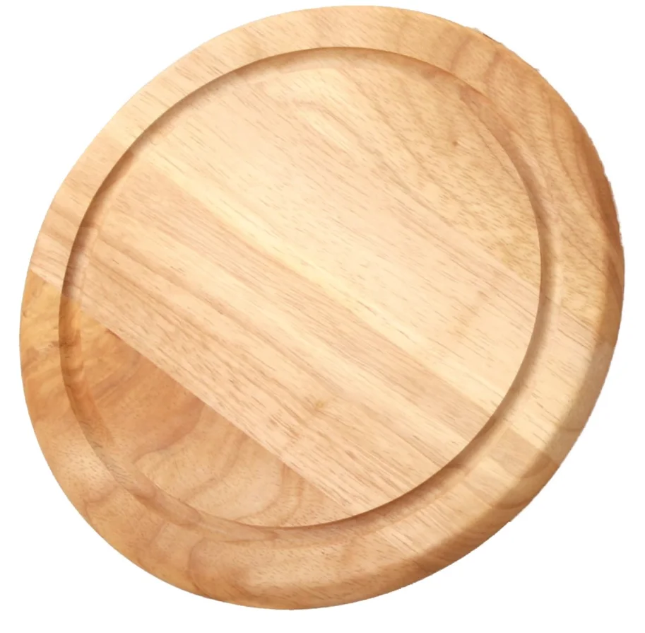 Gummibaum Pizzateller geölt, 33x1.2 cm