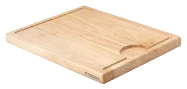 Gummibaum Tranchierbrett geölt, 37x29x2.4 cm