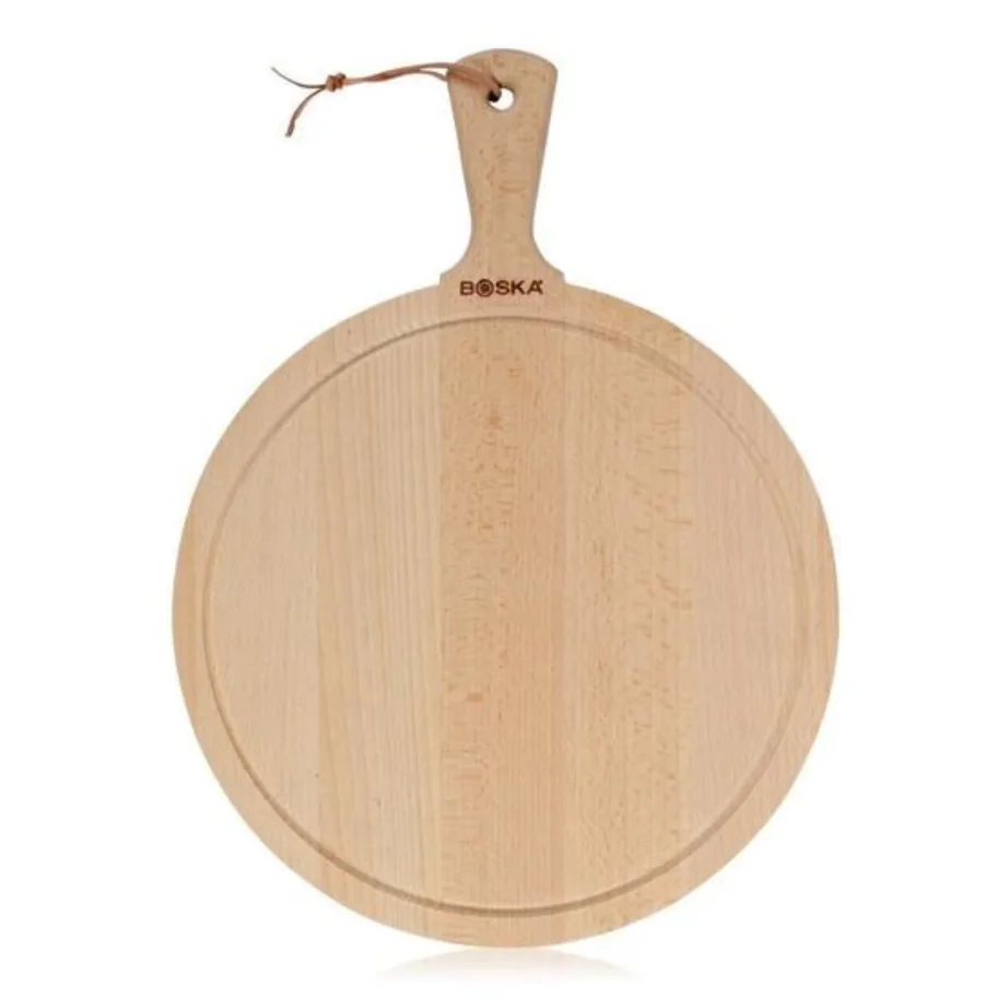 Servierbrett Rund Amigo L D33cm braun Buche geölt