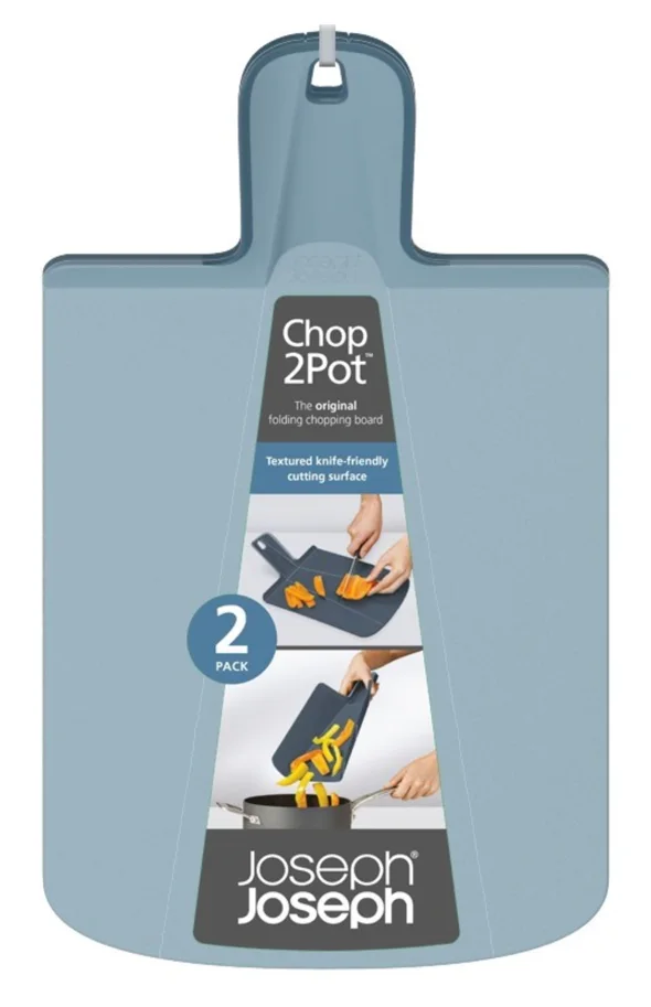 2er Set Chop2Pot Plus Sky Schneidebretter, 38x21x3cm