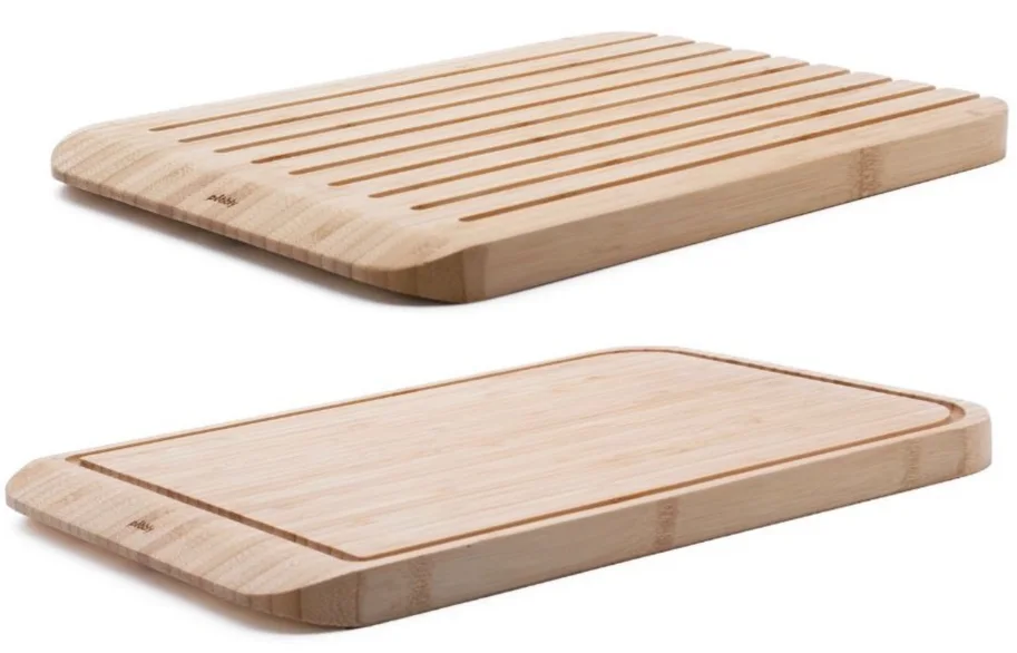 2 in 1 Schneide- und Brotbrett, Bambus, 34x23.5x2cm