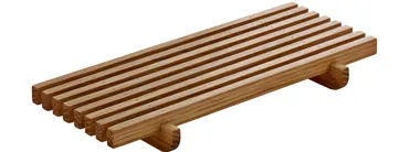 Playground Krümmelgitter eckig Eiche 18x9cm H2cm