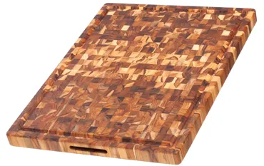 Butcher Block Schneidbrett mit Saftrille 61x46x3.8cm
