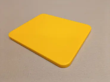 Schneidebrett GN 1/2 H2cm gelb ohne Saftrille