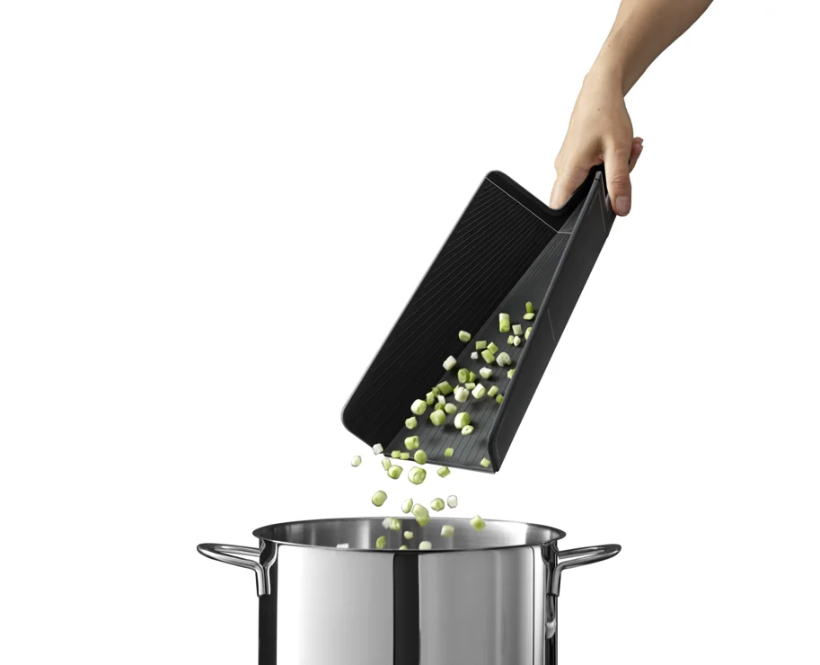 Chop2Pot Plus faltbares Schneidebrett schwarz, 45x26.3cm