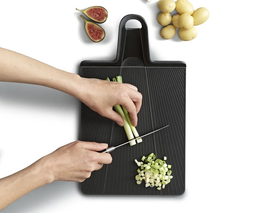 Chop2Pot Plus faltbares Schneidebrett schwarz, 45x26.3cm