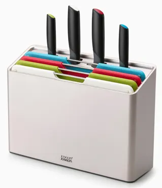 Folio Plus Messer + Schneidebrett Set 8tlg. Multicolour