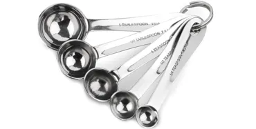 5er Set Messlöffel Edelstahl