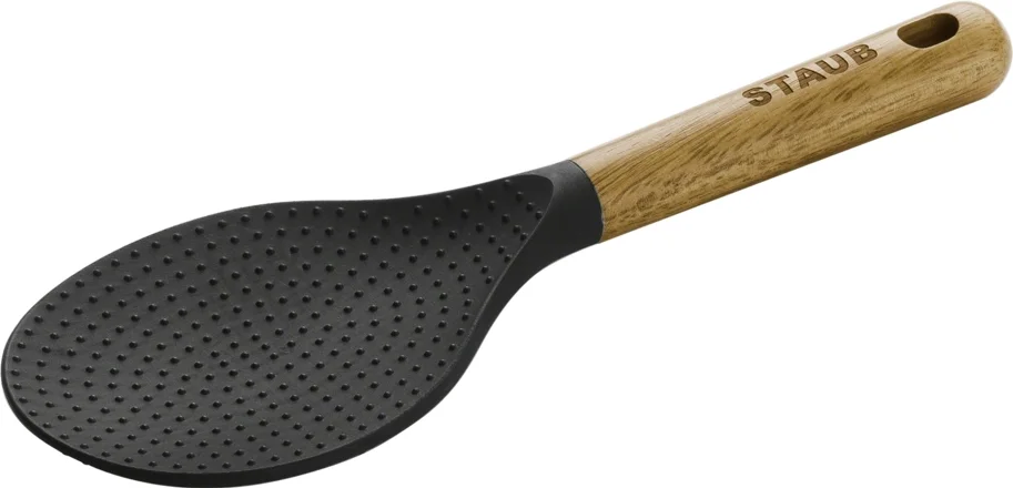 Reislöffel, 22cm Akazie Silikon