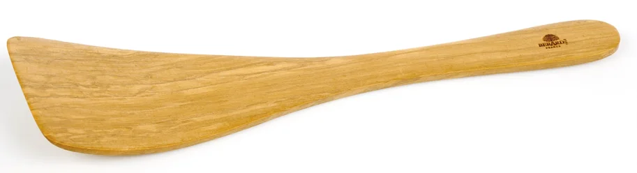 Spachtel gebogen Olivenholz Struktur 30 cm