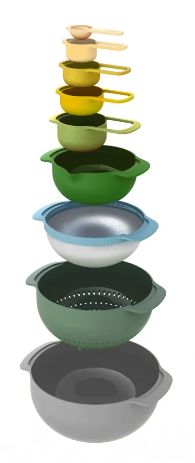 Nest 9 Plus Opal Schüssel- Messlöffelset 9tlg.