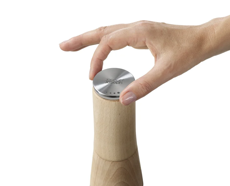 Milltop Wood Krümelfreie Salzmühle H19cm