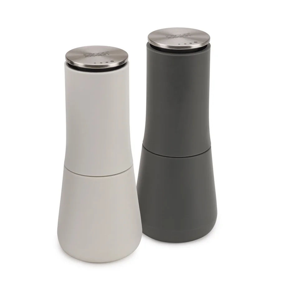 2er Set Milltop Salz- und Pfeffermühle  H16.9cm D7cm grau