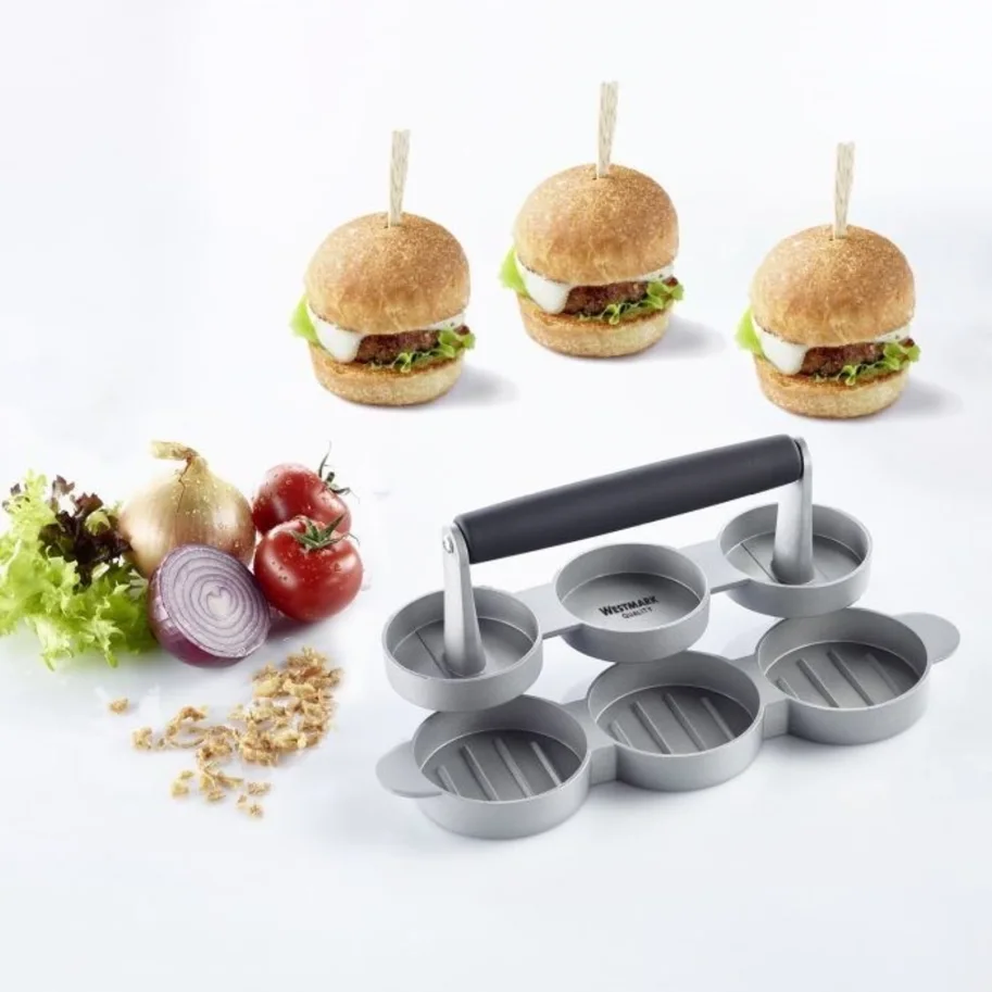 Mini-Hamburgermaker Trio, 24.5x8cm
