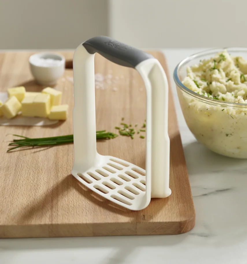 Easy-Mash Ergonomischer Kartoffelstampfer Weiss