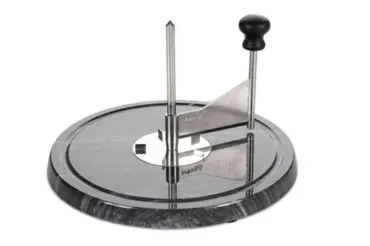 Käseschaber Marmor schwarz Edelst. Plastik Marmor Ø22x14cm