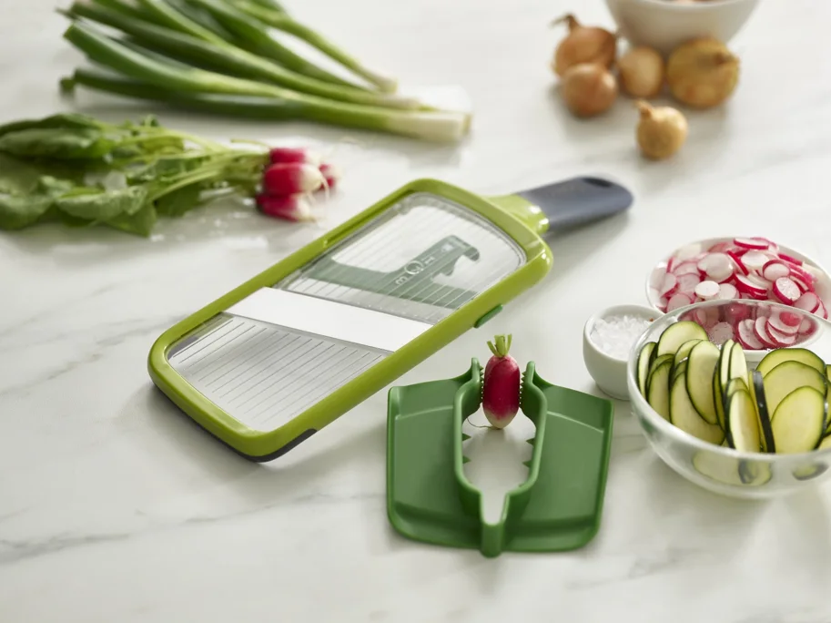 Multi-Grip Mandoline mit Griff Grün