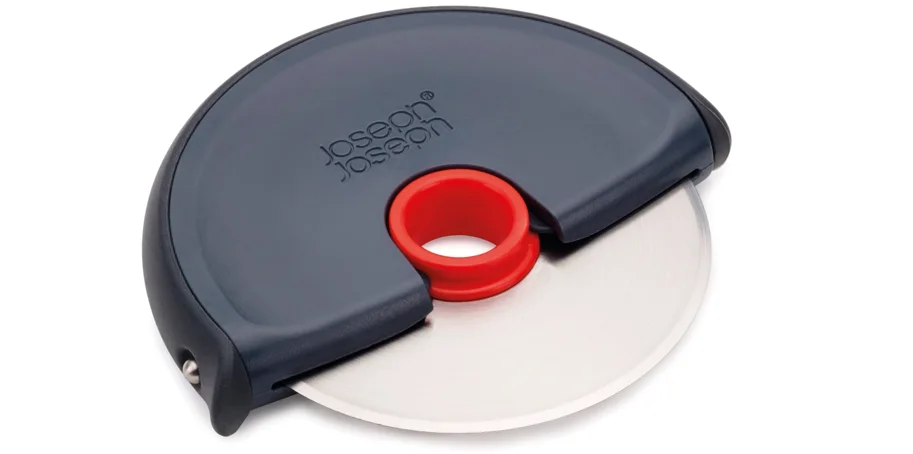 Disc Pizzarad m. Silikonschutz 12x10.7x1.8cm grau rot