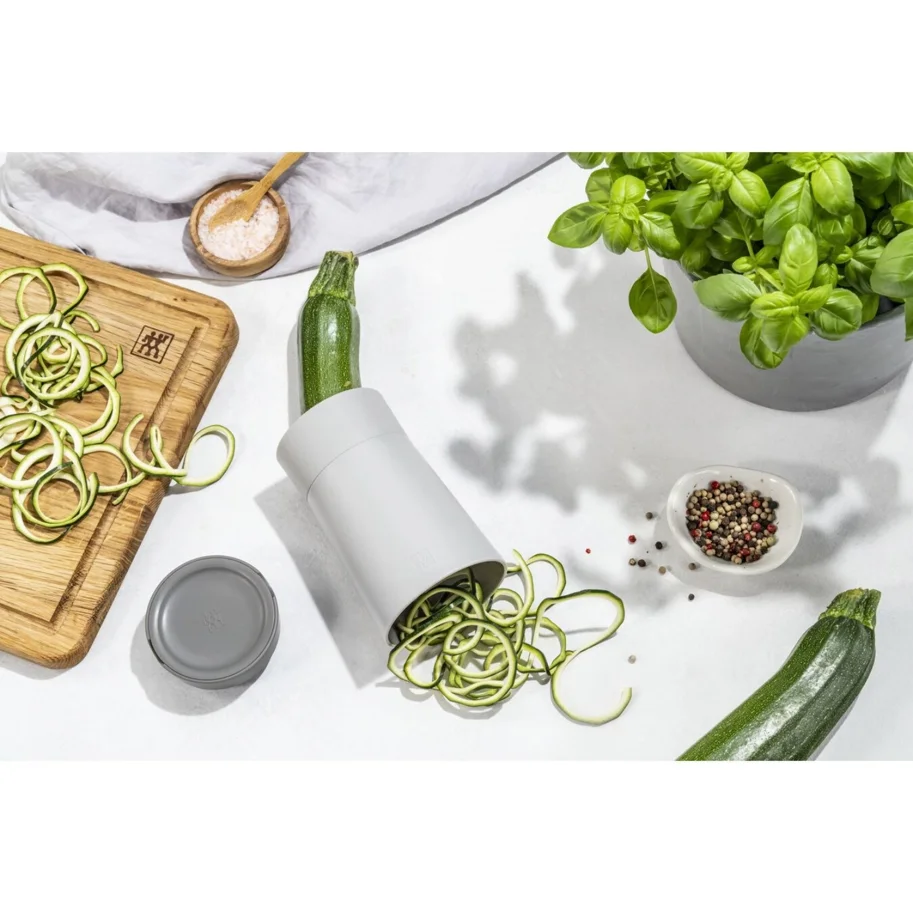 Z-Cut Spiralschneider 4-in-1, grau, 8.2x15.4cm