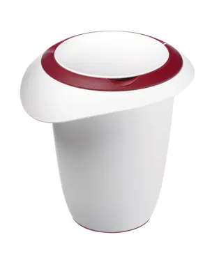 Quirltopf mit Spritzschutz, rot, 17x16x17.5cm, 1 lt