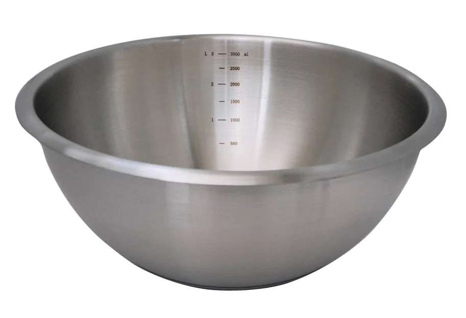 Schlagschüssel rund D:24cm Boden silikonbeschichtet