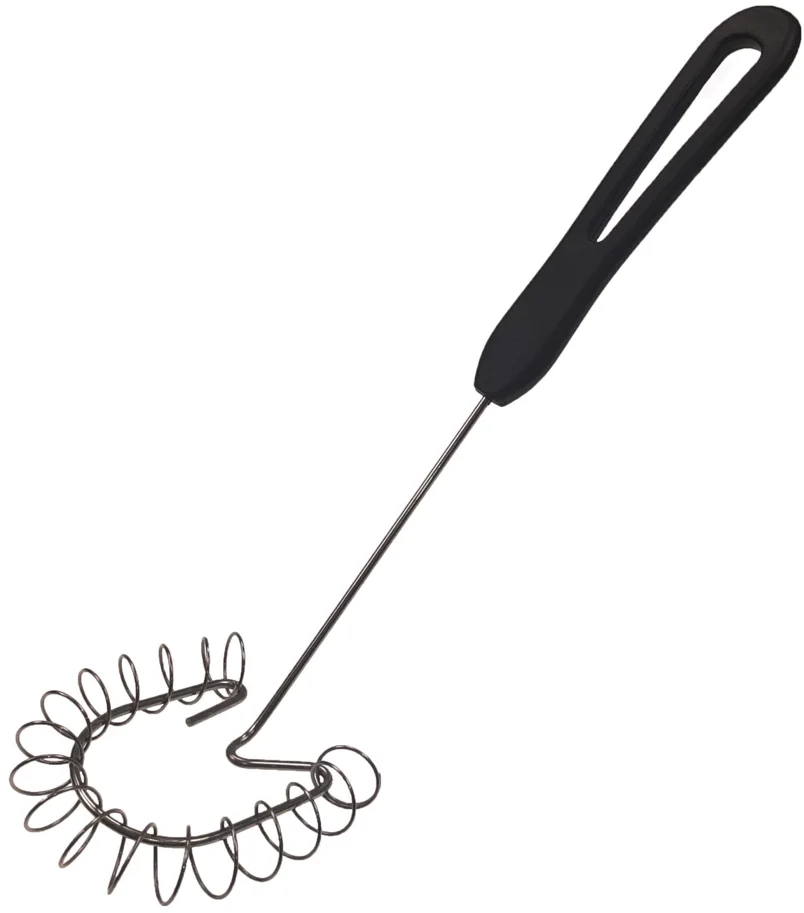 Spiral Schneebesen 29cm Edelstahl Griff Kunststoff schwarz