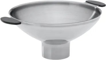 Einmachtrichter Edelstahl, O: D13cm, U: D4, 17x13x7cm
