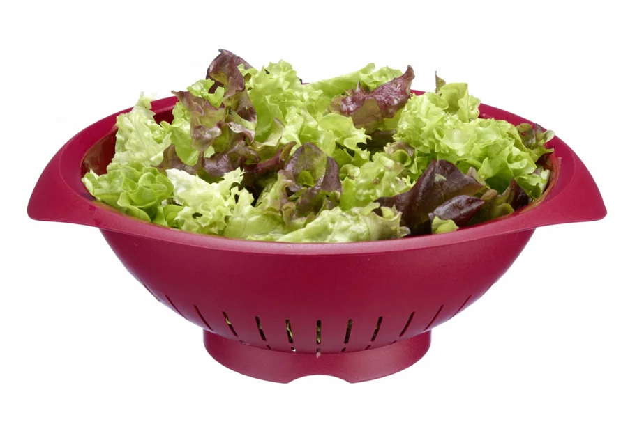 Salat-Seiher, rot, D25cm, 28x31x11cm